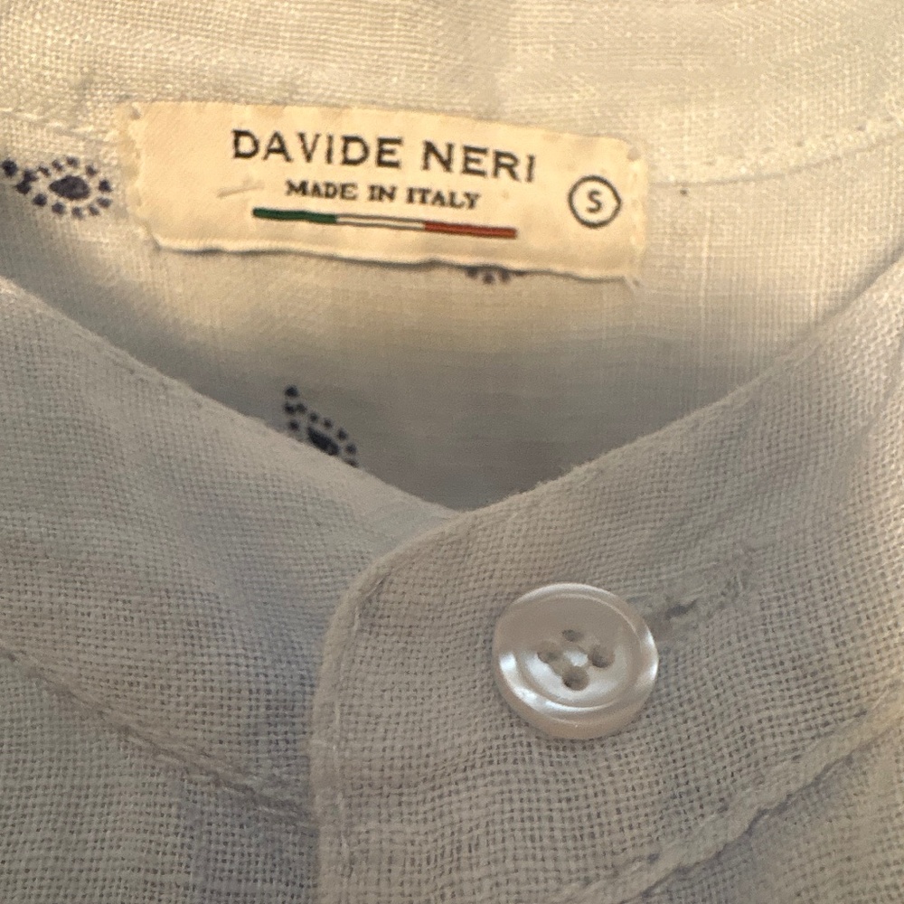 Davide Nero Linen Shirt S - Picture 3 of 3